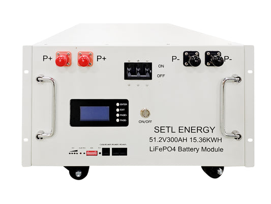 SETL ENERGY 48v Lithium battery (LiFePO4) 51.2v 300Ah Solar Storage Energy Storage System 16KW