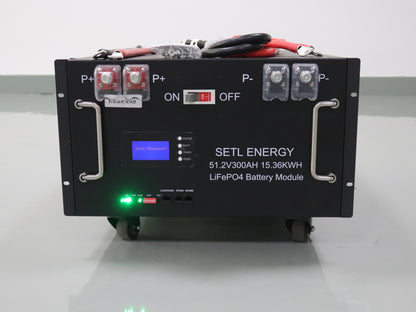 SETL ENERGY 48v Lithium battery (LiFePO4) 51.2v 300Ah Solar Storage Energy Storage System 15kwh