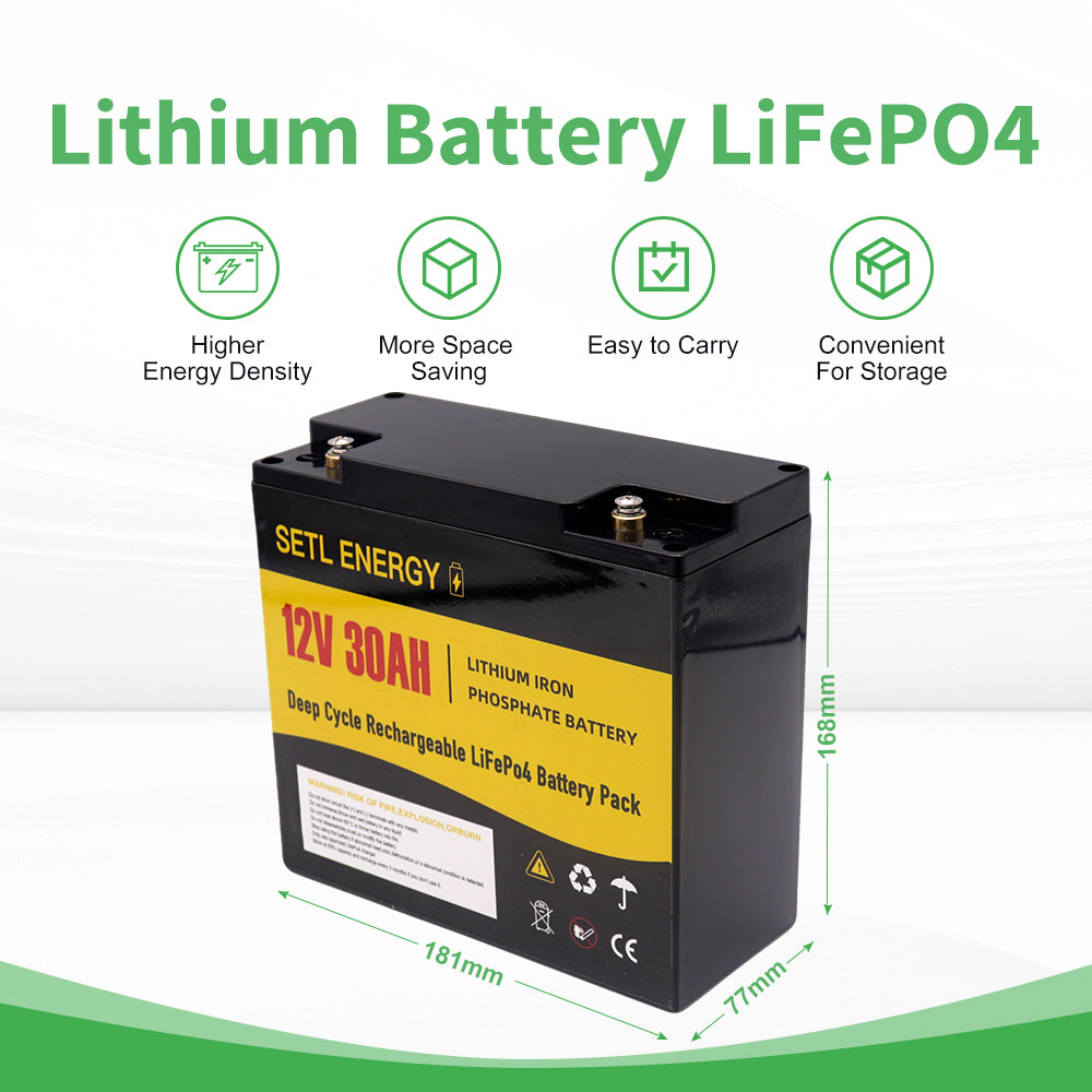 12v 30Ah Battery Lithium Battery LiFePO4