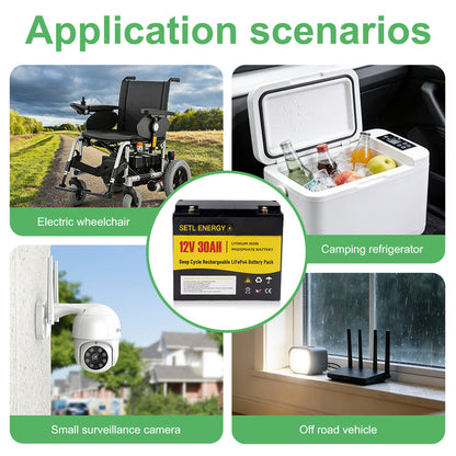 12v 30Ah Battery Lithium Battery LiFePO4