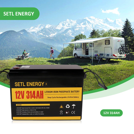 12v 300Ah 314Ah Battery Lithium Phosphate Battery (LiFePo4) BMS included Bluetooth