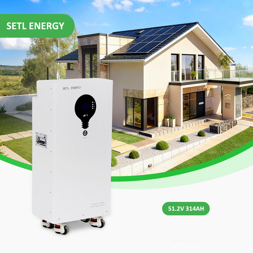 SETL ENERGY 48v Lithium battery (LiFePO4) 51.2v 314ah 16.07kwh Solar Storage System