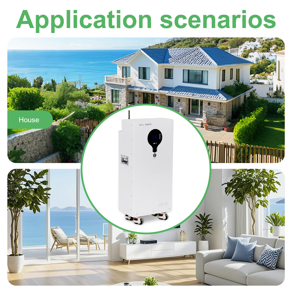 SETL ENERGY 48v Lithium battery (LiFePO4) 51.2v 314ah 16.07kwh Solar Storage System