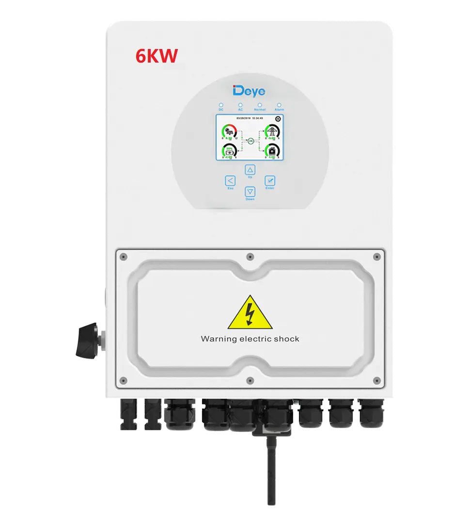 DEYE 6KW Single Phase 2 MPPT Hybrid Inverter SUN-6K-SG04LP1-AU
