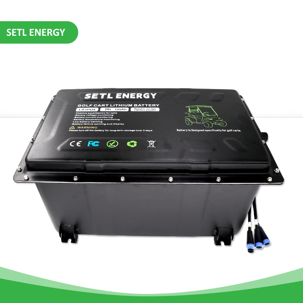 36v Lithium Golf Cart Battery | SETL ENERGY 36v105Ah LiFePO4