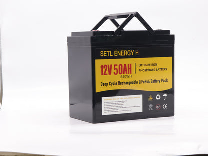 12v 50Ah Battery Lithium Battery LiFePO4 (230mmLx 140Wmmx 211mmH)