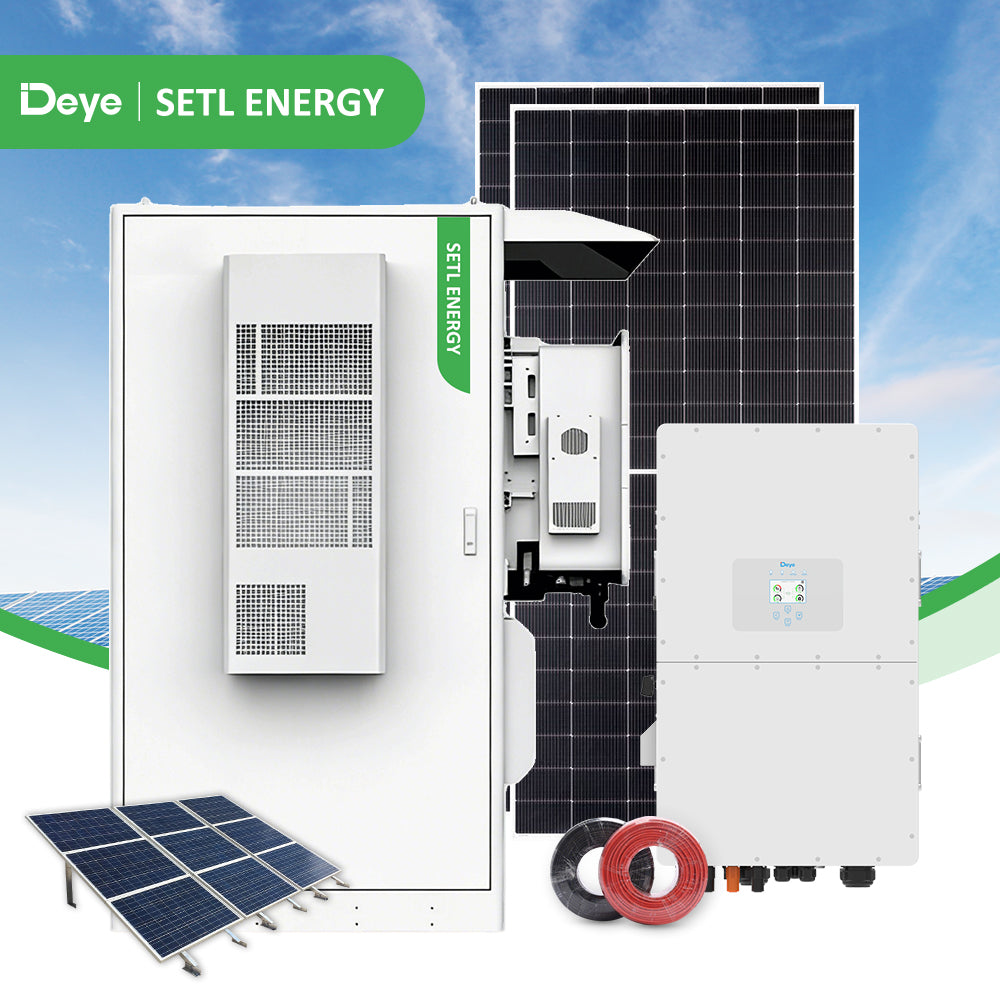 81KW Solar Panel 80KW Hybrid Inverter 208KWH LiFePO4 Battery Kit ( Small Commercial& Industrial)