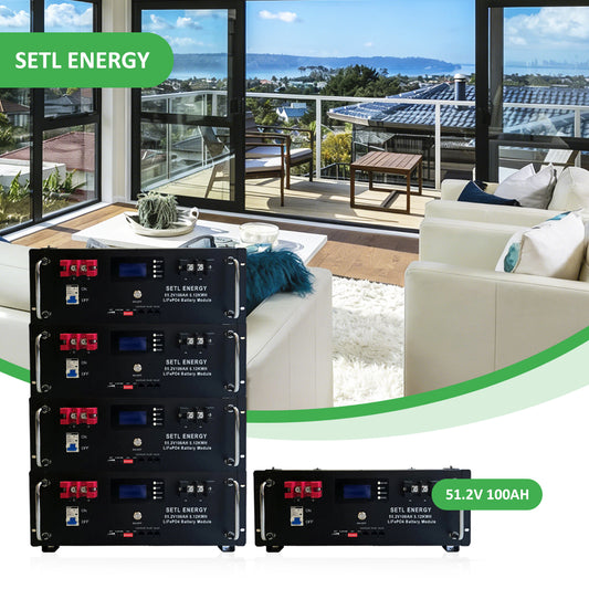 SETL ENERGY 48v 100Ah 51.2v 100Ah Lithium Battery Solar Storage (LifePO4) Powerwall