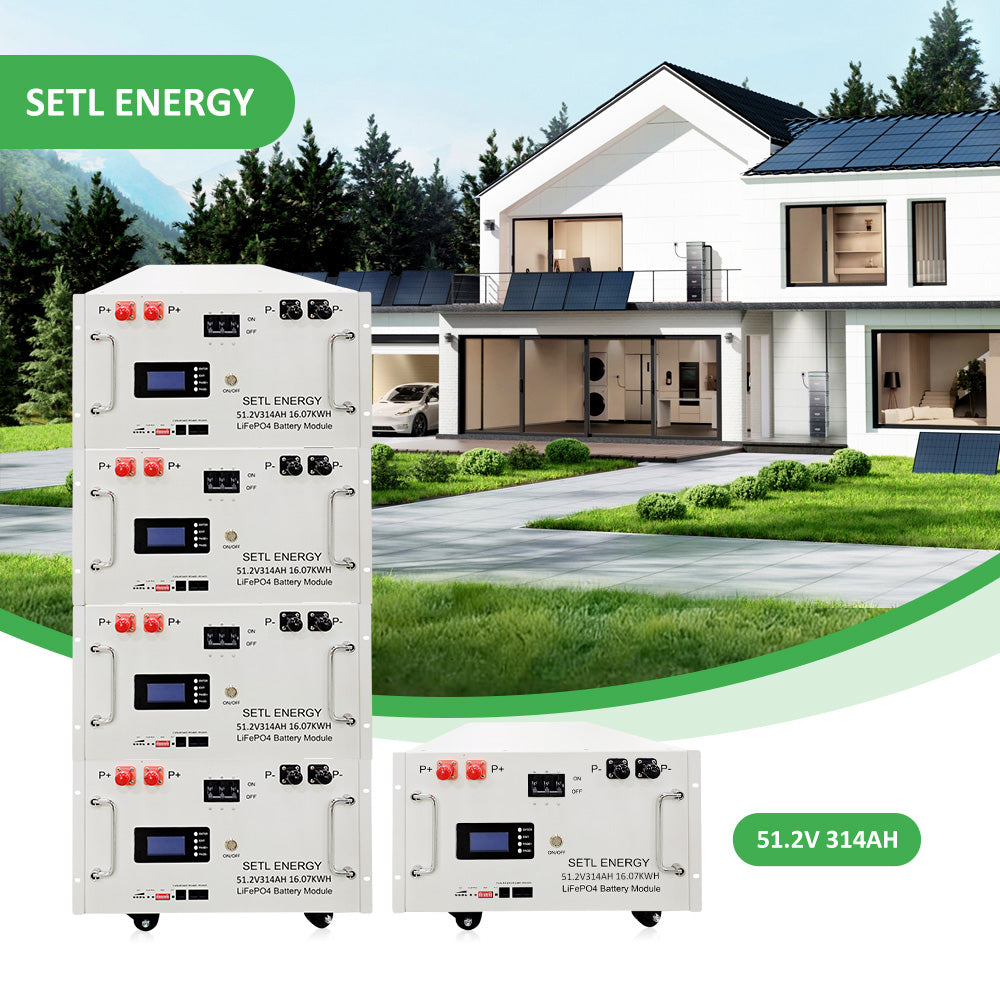 48v 300Ah Lithium battery (LiFePO4) 51.2v 314ah 16.07kwh Solar Storage Energy Storage System