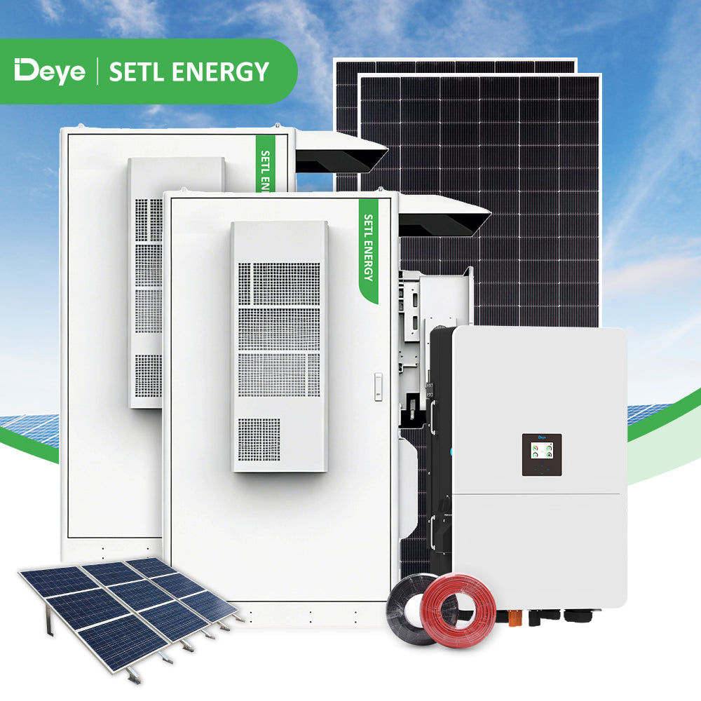 264x620W SUNGROW Panel 2X80KW DEYE Hybrid Inverter 482KWH SETL BESS Kit ( Medium Commercial& Industrial)