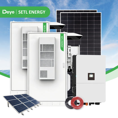 264x620W SUNGROW Panel 2X80KW DEYE Hybrid Inverter 482KWH SETL BESS Kit ( Medium Commercial& Industrial)