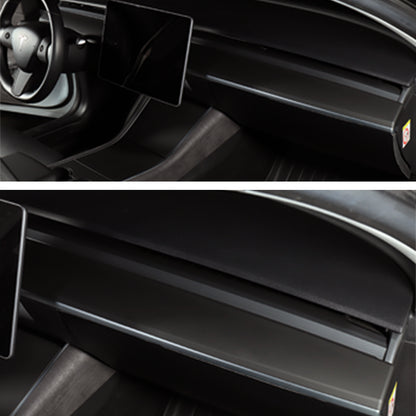 Tesla Model 3& Model Y Dash ABS Matte Carbon Fiber Cap Covers